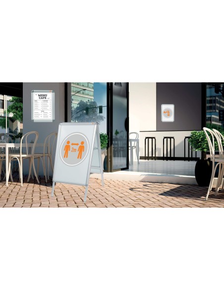 MARCO PORTA ANUNCIOS A4 MARCO ALUM.C/CANTO. 24,8X37X1,7 CM 1902214