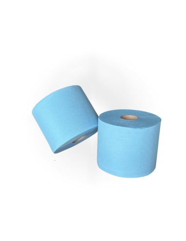 PAPEL SECAMANOS IND.AMOOS 2 CAPAS 235MM.X 300 MT AZ. 2 ROLLOS J613001
