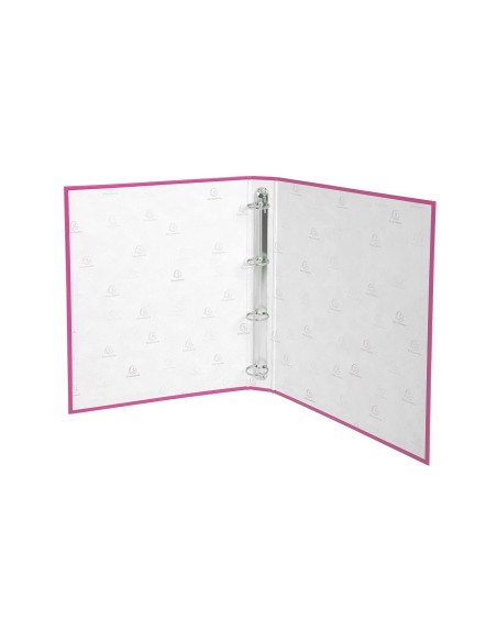CARPETA 4A.30MM REDONDAS EXACOMPTA A4 CARTON FORRADO ROSA 51365E
