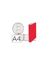 CARPETA 4A.30MM REDONDAS EXACOMPTA DIN A4 CARTON FORRADO ROJO 51375E 2