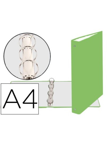 CARPETA 4A.30MM REDONDAS EXACOMPTA A4 CARTON FORRADO VE.ANIS 51473E