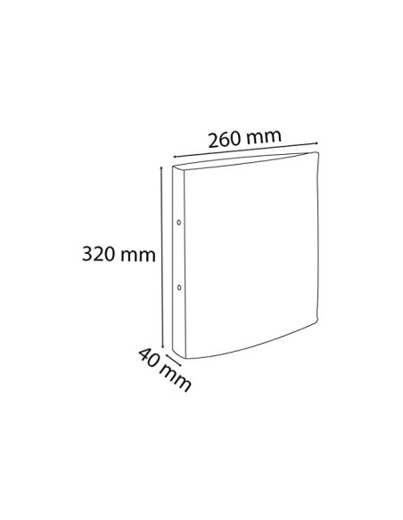 CARPETA 2A.30MM REDONDAS EXACOMPTA DIN A4 CARTON FORRADO AZUL 54372E