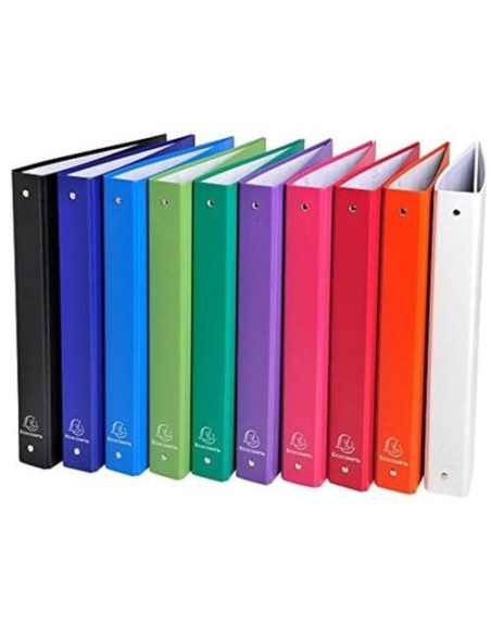 CARPETA 2A.30MM REDONDAS EXACOMPTA DIN A4 CARTON FORRADO AZUL 54372E