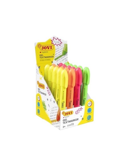 MARCADOR CERA GEL JOVI FLUOR EXP. 20 UD. COL. SURT.