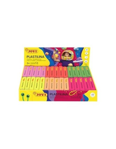 PLASTILINA JOVI 70F TAMAÐO PEQUEÐO CAJA 30UD.COLORES FLUORESCENTES