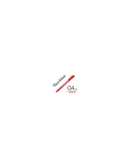 BOLIGRAFO PAPER MATE INKJOY 100 RETRACTIL PUNTA MEDIA ROJO