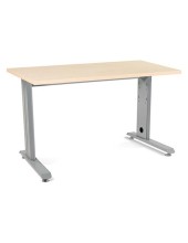 MESA DE OFICINA ROCADA METAL 2000AC01 ALUMINIO /HAYA 120X60 CM