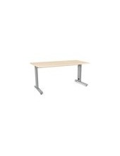 MESA DE OFICINA ROCADA METAL 2002AC01 ALUMINIO /HAYA 160X80 CM 2