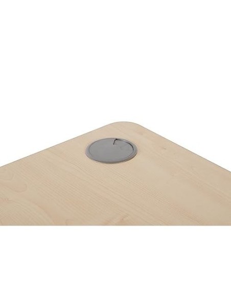 MESA DE OFICINA ROCADA METAL 2002AC01 ALUMINIO /HAYA 160X80 CM