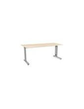 MESA DE OFICINA ROCADA METAL 2003AC01 ALUMINIO /HAYA 180X80 CM 2