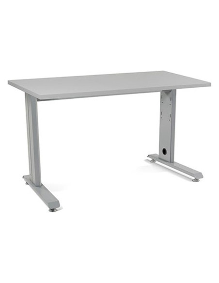 MESA DE OFICINA ROCADA METAL 2000AC02 ALUMINIO /GRIS 120X60 CM