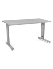 MESA DE OFICINA ROCADA METAL 2001AC02 ALUMINIO /GRIS 140X80 CM