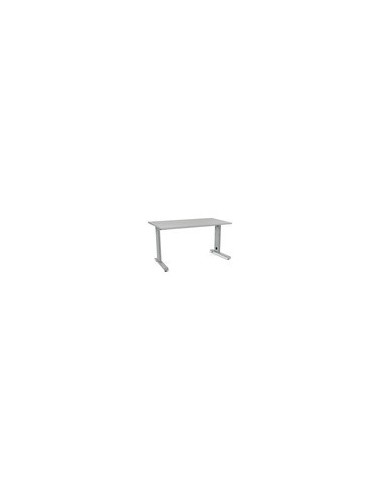 MESA DE OFICINA ROCADA METAL 2001AC02 ALUMINIO /GRIS 140X80 CM