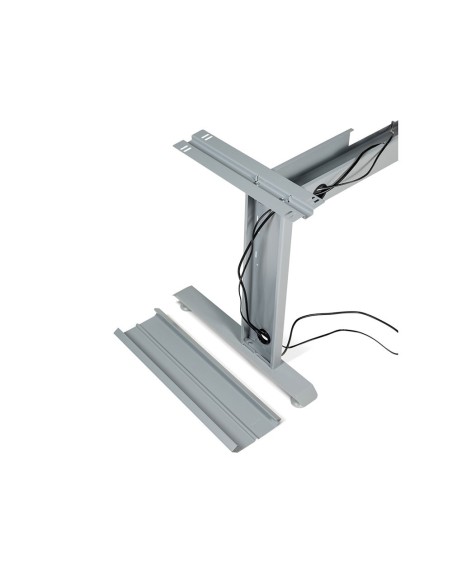 MESA DE OFICINA ROCADA METAL 2001AC02 ALUMINIO /GRIS 140X80 CM