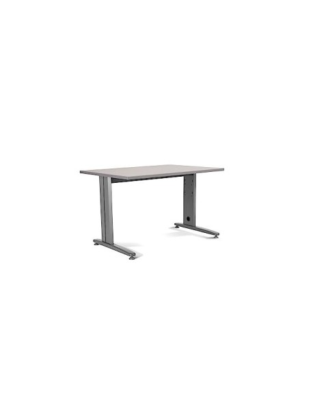 MESA DE OFICINA ROCADA METAL 2001AC02 ALUMINIO /GRIS 140X80 CM