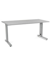 MESA DE OFICINA ROCADA METAL 2002AC02 ALUMINIO /GRIS 160X80 CM