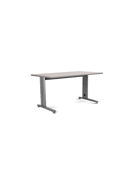 MESA DE OFICINA ROCADA METAL 2002AC02 ALUMINIO /GRIS 160X80 CM