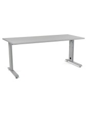 MESA DE OFICINA ROCADA METAL 2003AC02 ALUMINIO /GRIS 180X80 CM