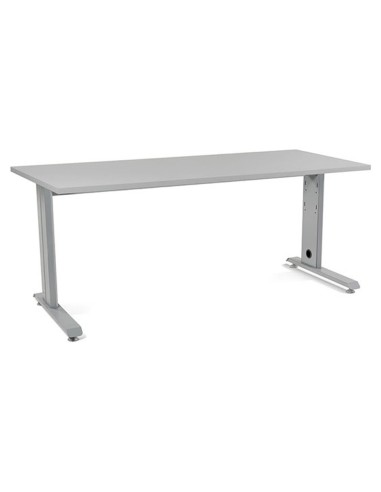 MESA DE OFICINA ROCADA METAL 2003AC02 ALUMINIO /GRIS 180X80 CM