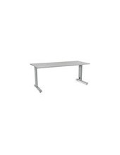 MESA DE OFICINA ROCADA METAL 2003AC02 ALUMINIO /GRIS 180X80 CM 2