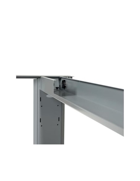 MESA DE OFICINA ROCADA METAL 2003AC02 ALUMINIO /GRIS 180X80 CM