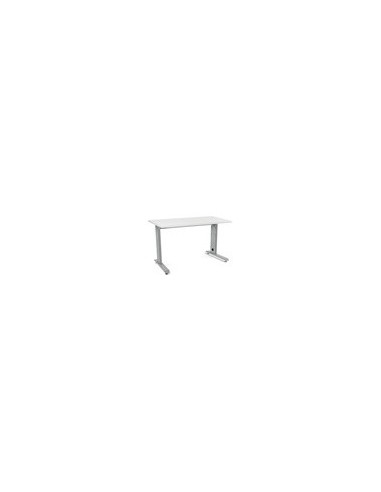 MESA DE OFICINA ROCADA METAL 2000AC04 ALUMINIO /BLANCO 120X60 CM