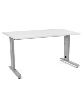 MESA DE OFICINA ROCADA METAL 2001AC04 ALUMINIO /BLANCO 140X80 CM