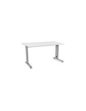 MESA DE OFICINA ROCADA METAL 2001AC04 ALUMINIO /BLANCO 140X80 CM 2