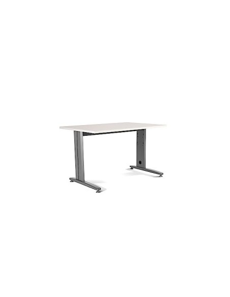 MESA DE OFICINA ROCADA METAL 2001AC04 ALUMINIO /BLANCO 140X80 CM
