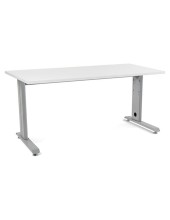 MESA DE OFICINA ROCADA METAL 2002AC04 ALUMINIO /BLANCO 160X80 CM