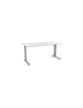 MESA DE OFICINA ROCADA METAL 2002AC04 ALUMINIO /BLANCO 160X80 CM 2