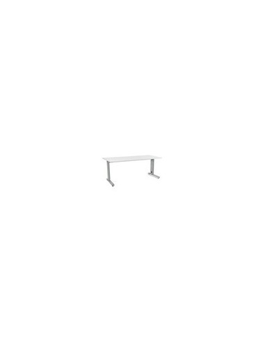 MESA DE OFICINA ROCADA METAL 2003AC04 ALUMINIO /BLANCO 180X80 CM
