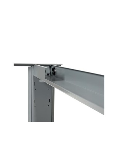 MESA DE OFICINA ROCADA METAL 2003AC04 ALUMINIO /BLANCO 180X80 CM