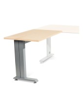 ALA MESA ROCADA METAL 60X 100 CM DER. O IZQ. AC01 ALUMINIO/ HAYA