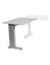 ALA MESA ROCADA METAL 60X 100 CM DER. O IZQ. AC02 ALUMINIO/ GRIS