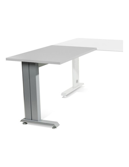 ALA MESA ROCADA METAL 60X 100 CM DER. O IZQ. AC02 ALUMINIO/ GRIS