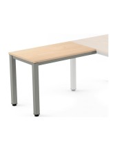 ALA MESA ROCADA EXECUTIVE 60X 100 CM DER. O IZQ. AD01 ALUMINIO/ HAYA