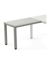 ALA MESA ROCADA EXECUTIVE 60X 100 CM DER. O IZQ. AD02 ALUMINIO/ GRIS