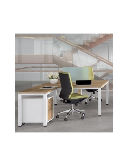 ALA MESA ROCADA EXECUTIVE 60X 100 CM DER. O IZQ. AD02 ALUMINIO/ GRIS