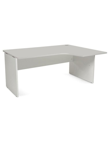 MESA ROCADA WORK 160X120 CM DER.AB02 ALUM/GRIS 2051AB02