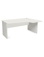 MESA ROCADA WORK 160X120 CM DERECHA ACABADO AB04 ALUMINIO/BL 2051AB04