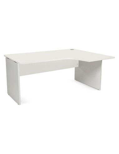 MESA ROCADA WORK 160X120 CM DERECHA ACABADO AB04 ALUMINIO/BL 2051AB04