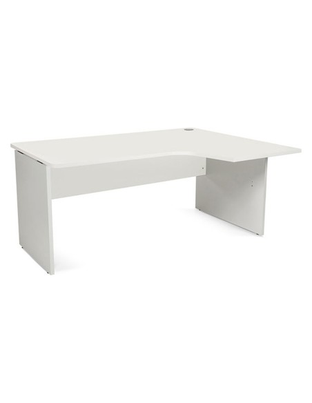 MESA ROCADA WORK 160X120 CM DERECHA ACABADO AB04 ALUMINIO/BL 2051AB04