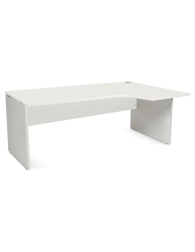 MESA ROCADA WORK 180X120 CM DERECHA ACABADO AB04 ALUMINIO/BL 2052AB04