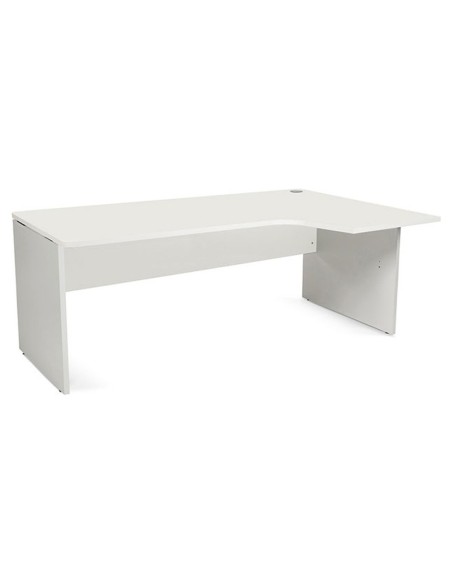 MESA ROCADA WORK 180X120 CM DERECHA ACABADO AB04 ALUMINIO/BL 2052AB04