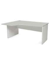 MESA ROCADA WORK 160X120 CM IZQUIERDA AB02 ALUM/GRIS 2053AB02