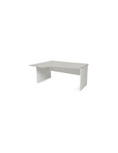 MESA ROCADA WORK 160X120 CM IZQUIERDA AB02 ALUM/GRIS 2053AB02 2