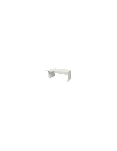 MESA ROCADA WORK 160X120 CM IZQUIERDA AB04 ALUM/BL 2053AB04
