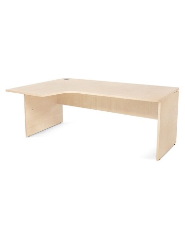 MESA ROCADA WORK 180X120 CM IZQUIERDA ACABADO AA01 HAYA/HAYA 2054AA01