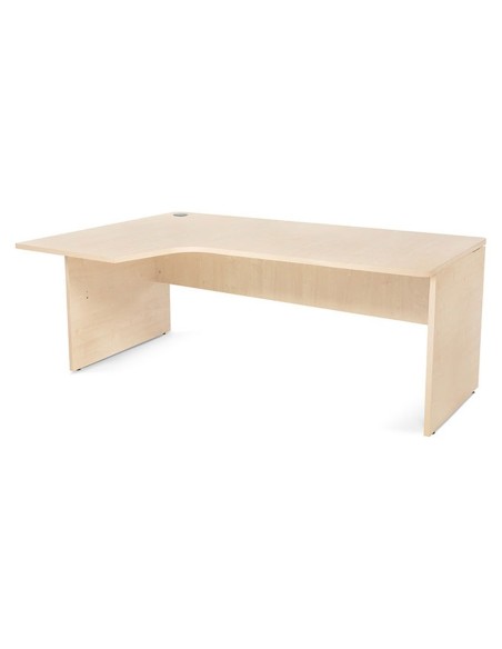MESA ROCADA WORK 180X120 CM IZQUIERDA ACABADO AA01 HAYA/HAYA 2054AA01
